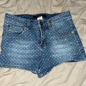 Moon phase high waisted billabong shorts